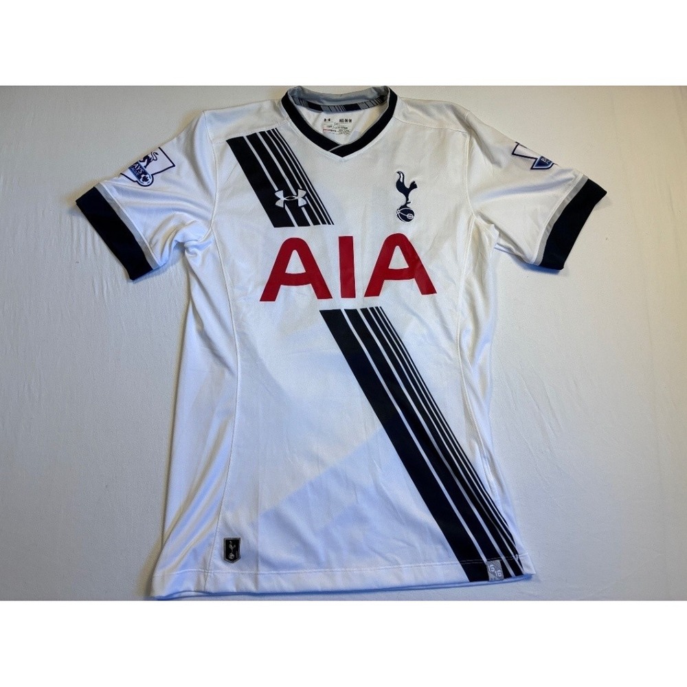 Under Armour Tottenham Hotspur 2015/16 Home Jersey M Kane 10 White Heat Gear AIA